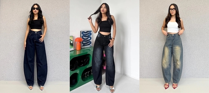 Barrel Jeans Petite-Friendly yang Jadi Favorit Bulan ini!