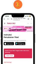 Bila belum memiliki akun Female Daily, pilih install melalui App Store atau Google Play