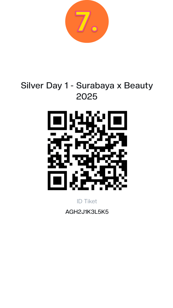 Tunjukkan QR code untuk menukarkan gelang di venue Female Daily x Beauty